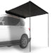 23zero Bushman Car Awning Bottom Right View Open on SUV With Black Underside