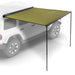 23zero Bushman Car Awning Top Right View Open on SUV in Olive Green