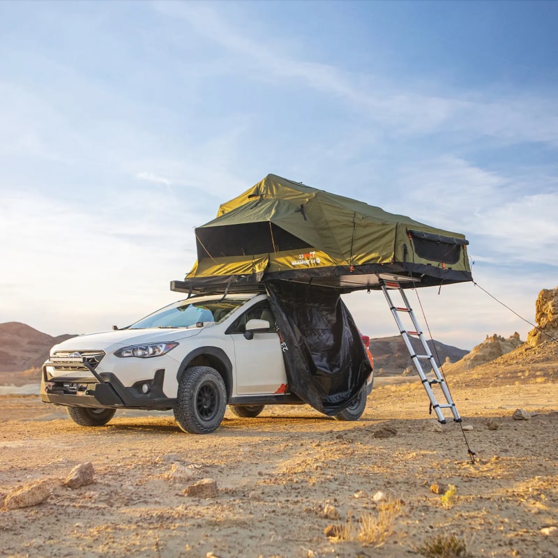 23zero car top tent walkabout 72 outdoors on car right side view
