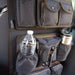 23zero jeep accessories rider seat organizer in black front view on passenger seat