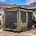23zero Overland Awning Bushman Room Front View Outside With People Sitting Inside