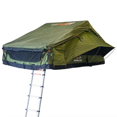 23zero rooftop tent walkabout 72 open right side view with ladder