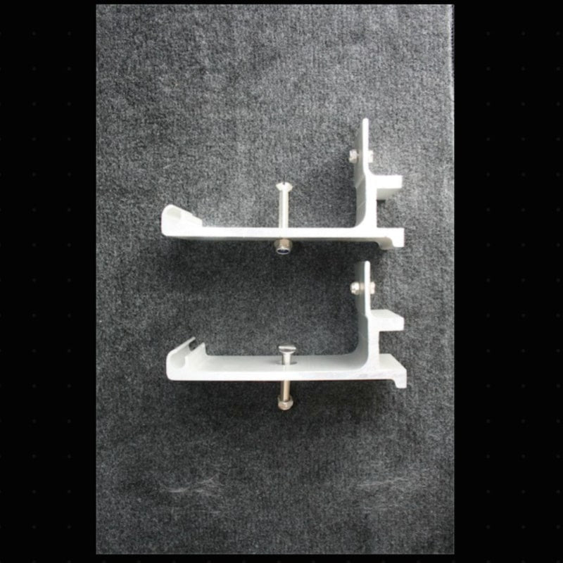 Eezi awning series 2000 mount in aluminum top view of side with screw hole