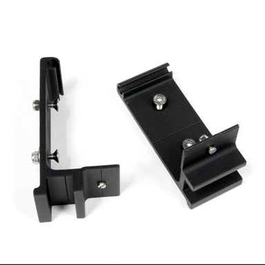 Eezi awning series 2000 mount in black front side view with attachment points