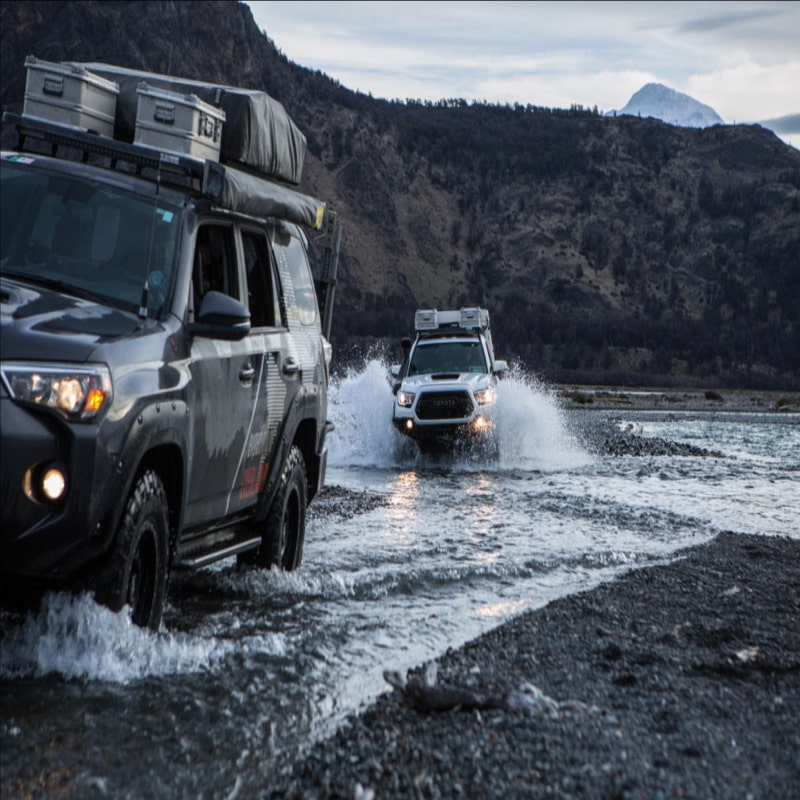 Eezi awn k9 roof rack for roof rails on jeeps outside