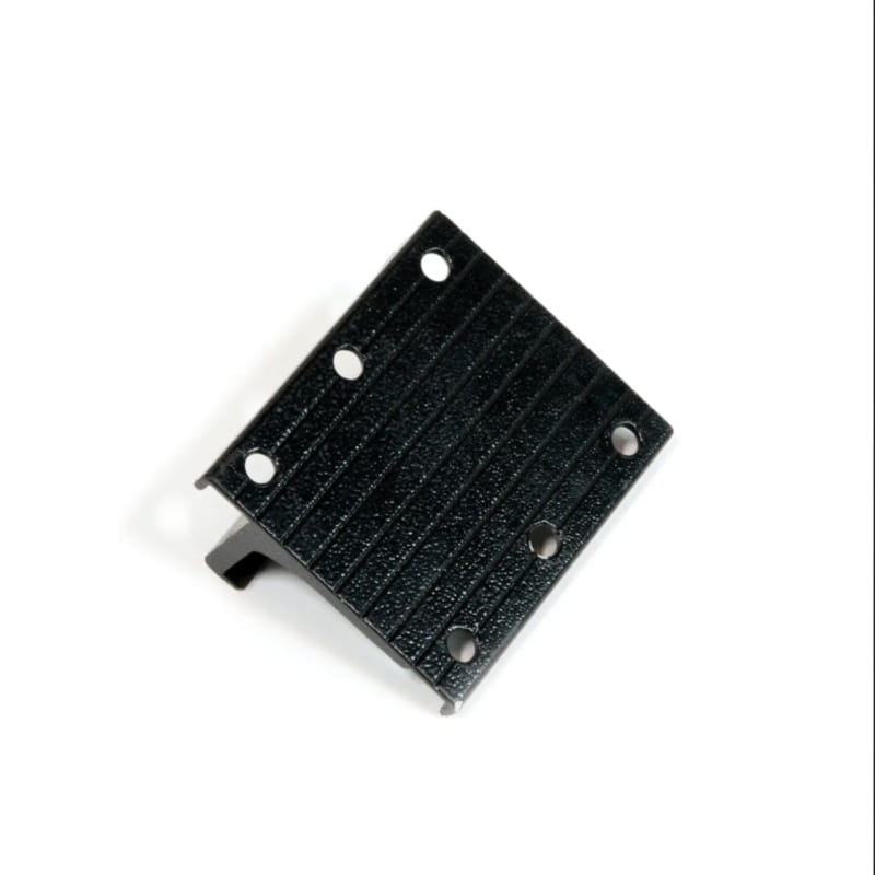 Eeziawn roof rack accessories k9 platform set in black top view of platform side on white background