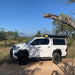 Eezi dragonfly 180 outdoor packed front view with truck outside on a dirt road