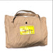 Eezi swift awning wall set storage bag in beige with yellow label front view