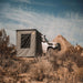 Eezi swift outdoor wall set in grey setup next to suv outside in desert