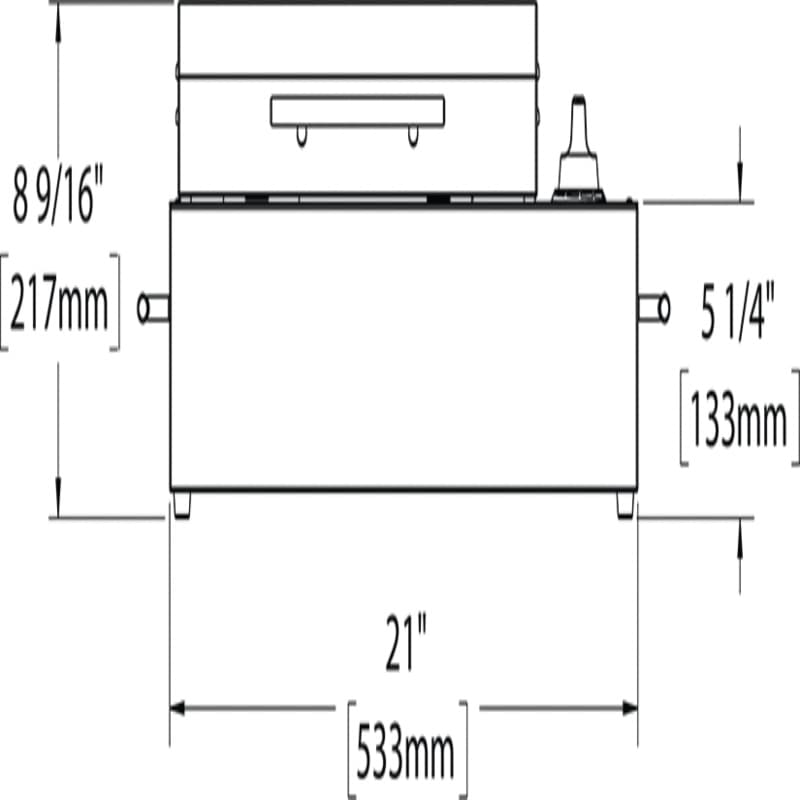 Kenyon City Electric Grill Measurements Front View