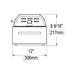 Kenyon City Electric Grill Right Side View Measurements