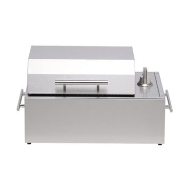 Kenyon Electric Grill City in Stainless Steel Closed Lid Front View