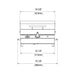 Kenyon Electric Grill Outdoor G2 Front View Lid Closed Measurements