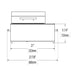 Kenyon Frontier Tailgate Grill Front View Measurements