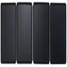 Lion Energy solar energy 50w 12v in black front view open on white background