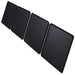 Lion Energy solar panel 50w 12v in black front right view on white background
