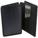 Lion Energy solar panel 50w 12v in black half folded view on white background.