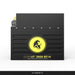 Lion Energy UT 3500 lithium batteries in black with yellow logo  right view on white background