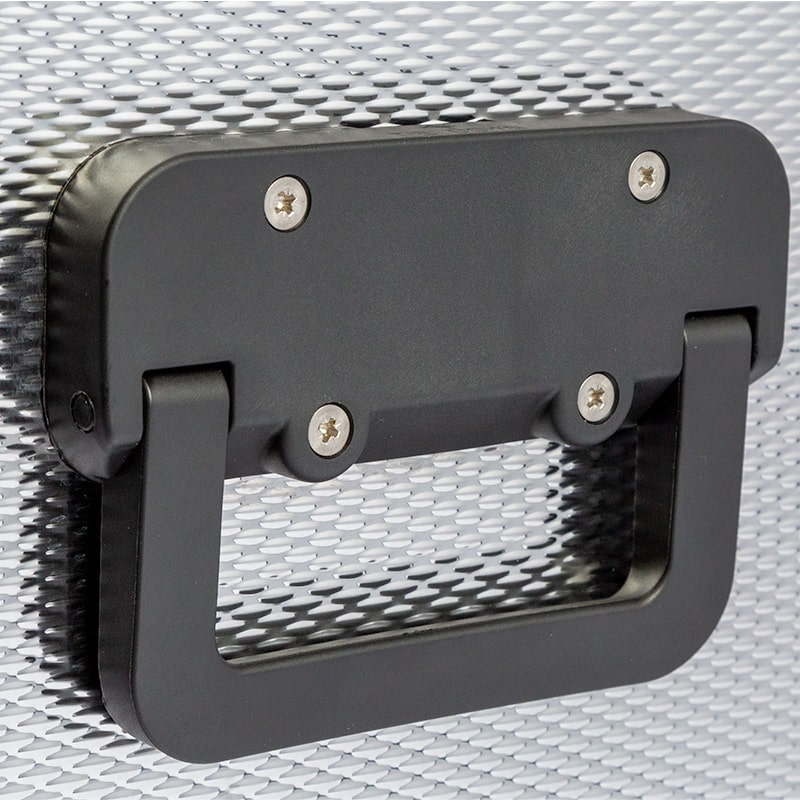 Luna 90l mini fridge dual zone handle close up