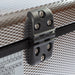 Luna 90l smart mini fridge dual zone lid hinge close up