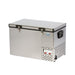 Luna 90l refrigerator dual zone front left view closed on white background