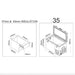 National luna 35l fridge dimensions