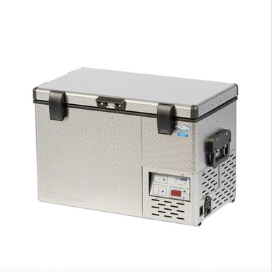 National luna 35l refrigerator front left view closed on white background