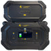 Lion Energy Safari xp portable power station in black with safari charger front view
