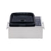 Silken Portable Grill Intelliken Touch in Stainless Steel with Compressed Silicone Lid Front View