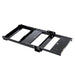 arb portable freezer classic slide open top right view in black