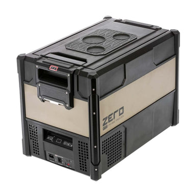 arb portable freezer zero 47 in tan and black front left view closed